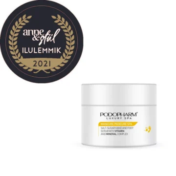 Podopharm SALT-SUGAR HAND AND FOOT SCRUB WITH VITAMIN AND MINERAL, KOORIJA VITAMIINIDE JA MINERAALIDEGA (300G)