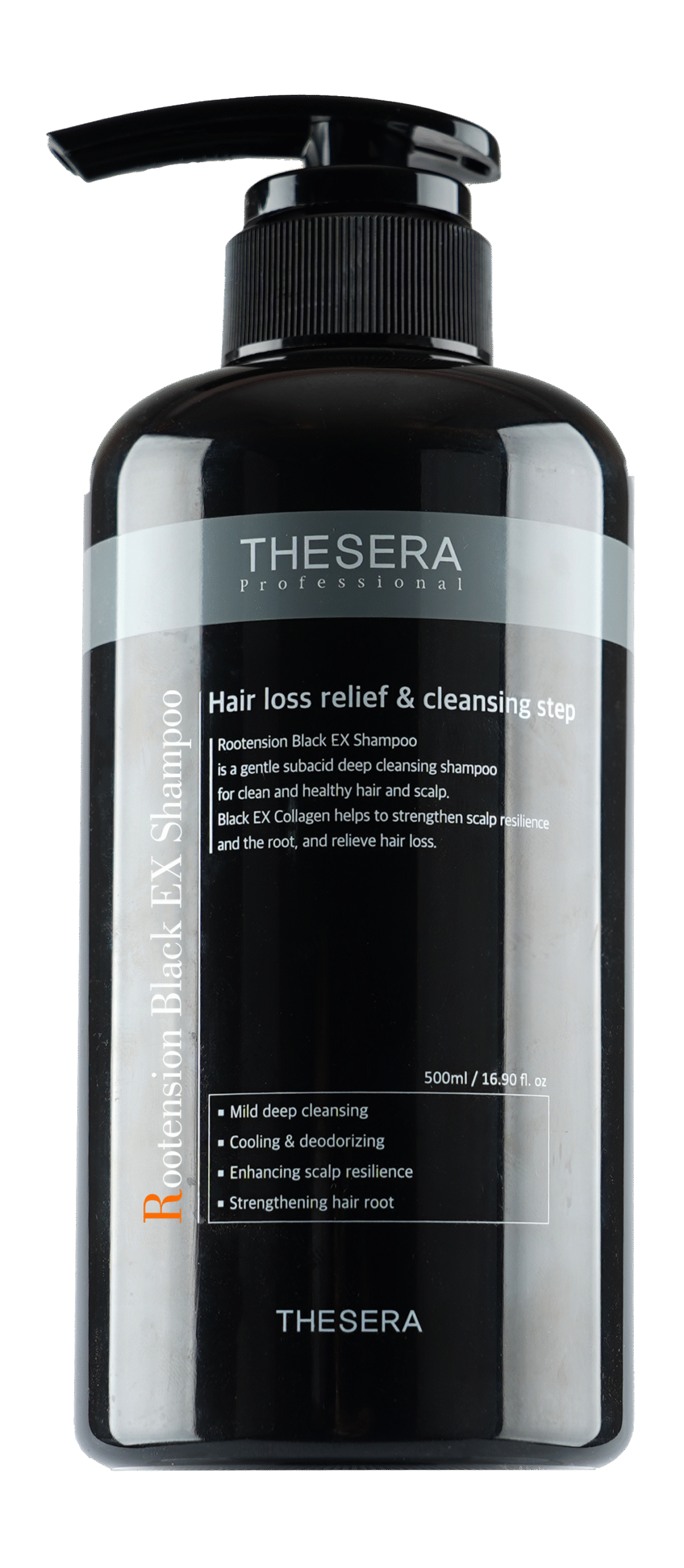 Thesera Rootension Black EX Shampoo, 500ml